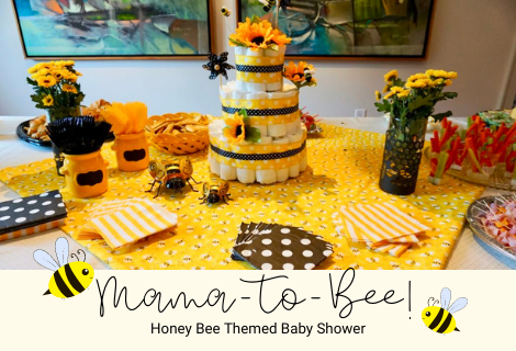 Mama-to-Bee! Honey Bee Themed Baby Shower - Desks & Dreams